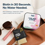 Hair, Skin & Nails Strips Vantyx — Biotin 5000mcg + Vitamin D3 + Folate · 30 Orange Oral Strips