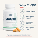 CoQ10 200mg Ubiquinone — High-Potency Once-Daily Capsules · 30 Count