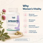 Vantyx Afrodits — Black Cohosh, Dong Quai, Red Clover & Chasteberry Blend · 60 Capsules