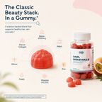 Hair, Skin & Nails Gummies  Vantyx — Biotin 6000mcg + Collagen + Multivitamin · 60 Passion Fruit Gummies