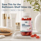 Hair, Skin & Nails Gummies  Vantyx — Biotin 6000mcg + Collagen + Multivitamin · 60 Passion Fruit Gummies