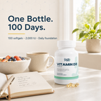 Vitamin D3 2,000 IU Vantyx — Bone, Immune & Daily Wellness · 100 Softgels (100-day supply)