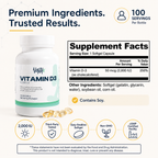 Vitamin D3 2,000 IU Vantyx — Bone, Immune & Daily Wellness · 100 Softgels (100-day supply)