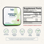 Digestive Flora-MAX Gut Health Strips Vantyx — 10 Billion CFU Bacillus Coagulans + Enzyme Blend · 30 Mixed Berry Oral Strips