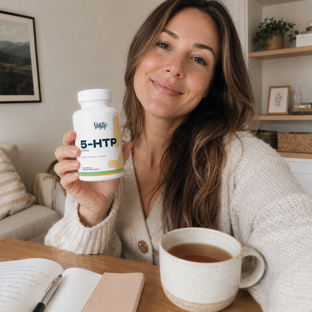 5-HTP 200mg Vantyx — Apoyo para el Ánimo y el Sueño de Griffonia simplicifolia · 60 Cápsulas Vegetarianas