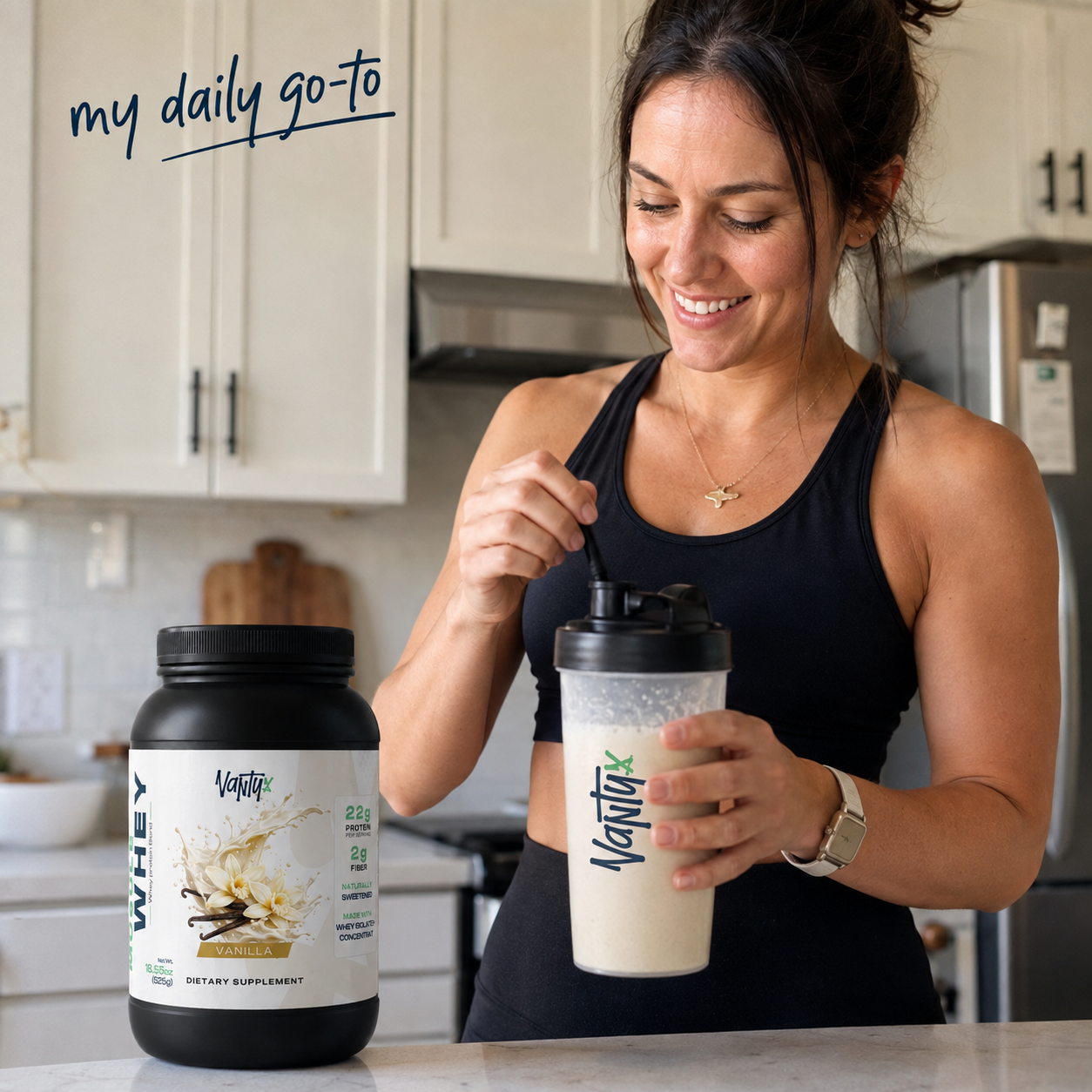 Muscle Whey Protein Blend — Vanilla, 525g