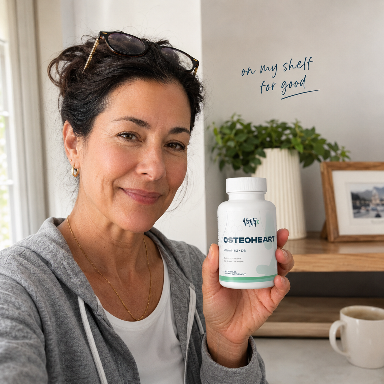 Vantyx K2 + D3 + Calcium + BioPerine® — Daily Formula · 60 Capsules