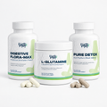 Digestion & Balance Kit: Digestive Flora-MAX, L-Glutamine and Pure Detox