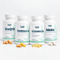 Vitality 40+ Kit: CoQ10, Omega-3, Vitamin D3 and NMN