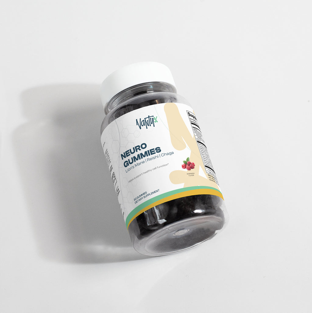 Neuro Gummies — Mushroom Extract Complex with Lion's Mane, Reishi, Cordyceps & Chaga · 60 Raspberry Gummies