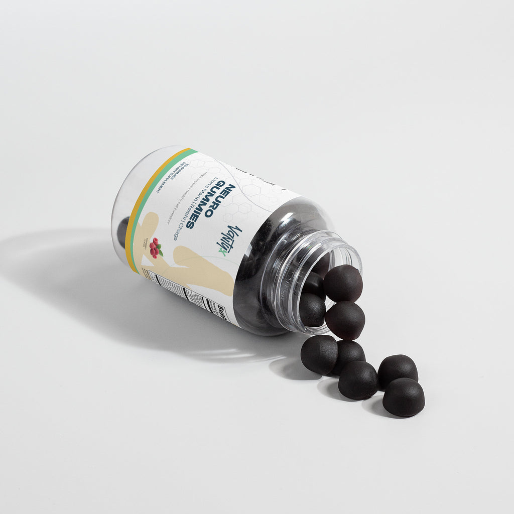 Neuro Gummies — Mushroom Extract Complex with Lion's Mane, Reishi, Cordyceps & Chaga · 60 Raspberry Gummies
