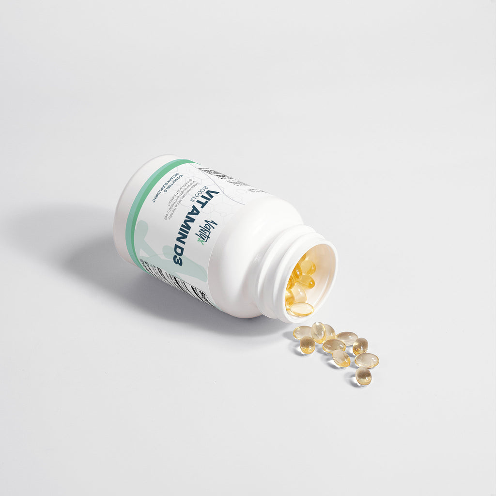 Vitamina D3 2,000 UI Vantyx — Huesos, sistema inmunitario y bienestar diario · 100 cápsulas blandas (suministro para 100 días)