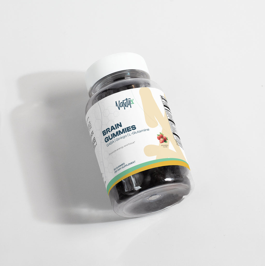 Brain Gummies Vantyx — Cordyceps Energy Complex with GABA, Ginkgo & DMAE · 30 Strawberry Gummies