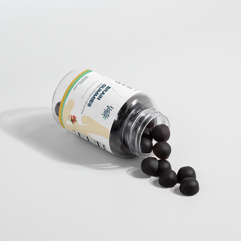 Brain Gummies Vantyx — Cordyceps Energy Complex with GABA, Ginkgo & DMAE · 30 Strawberry Gummies