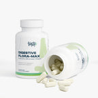 Mezcla profesional de enzimas digestivas — Makzyme-Pro + Lactobacillus + Bromelina + Papaína · 60 Cápsulas