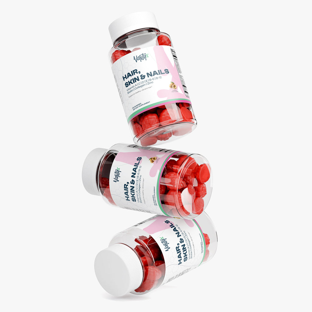 Gomitas para el cabello, la piel y las uñas Vantyx — Biotina 6000mcg + Colágeno + Multivitamínico · 60 Gomitas Sabor Maracuyá